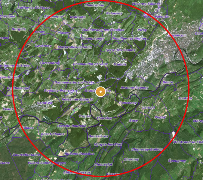zone d'intervention plombier